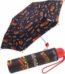 HAPPY RAIN Taschenregenschirm Mini Kinderschirm Basic reflektierend bedruckt,