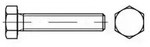 Contorion Schraube ISO 4017 Sechskantschraube VG M8x10 Edelstahl A4 80 blank...