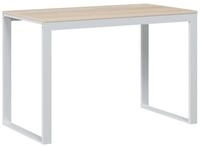 vidaXL Schreibtisch Computertisch Wei&szlig; und Eiche-Optik 110x60x73 cm...