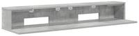 vidaXL Arbeitstisch Studiotisch Betongrau 152 x 36 x 19,5 cm Holzwerkstoff...
