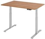 b&uuml;m&ouml; Schreibtisch elektrisch Lite - Arbeitsh&ouml;he:, Dekor: Nussbaum
