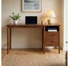 IDIMEX Schreibtisch BOSSA, Homeoffice Tisch aus Massivholz mit 2 Schubladen...