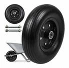 relaxdays Schubkarren-Rad 2er Set Sackkarrenrad 4.00-6 Vollgummi,...