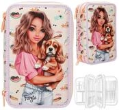 Depesche Federtasche DEPESCHE TOPModel Federtasche Sunny Dog 3 F&auml;cher