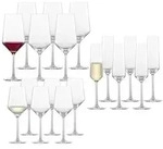 Zwiesel Glas Weinglas Pure Wein- und Sektgl&auml;serset 18er Set, 18-tlg., Glas...