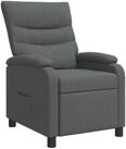 vidaXL Sessel Liegesessel Dunkelgrau Stoff (1-St)