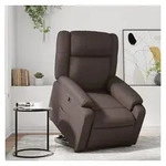 vidaXL Relaxsessel, Relaxsessel mit Aufstehhilfe Braun Kunstleder