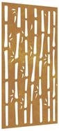 vidaXL Wandbild Garten-Wanddeko 105x55 cm Cortenstahl Bambus-Design, (1 St)