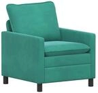 vidaXL Sofa Sofa T&uuml;rkis 76 x 81 x 87,5 cm Samt, 1 Teile