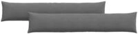 vidaXL Sitzauflage Sofakissen 2 stk. Stoff Dunkelgrau 200 x 40 cm, (2 St)