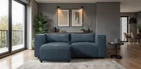 Fun M&ouml;bel Ecksofa Designersofa NEVIO XS in Stoff Lincoln, Rundumbezug, Mit...
