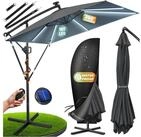 KESSER Ampelschirm, &Oslash;350cm Sonnenschirm inkl. Abdeckung & Wind- & wetterfest