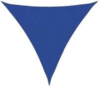 vidaXL Sonnensegel Sonnensegel 160 g/m&sup2; Dreieckig Blau 5x5x5 m HDPE, (1-tlg)