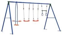 vidaXL Spielturm Outdoor Schaukelset Mehrfarbig Stahl und PE