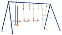 vidaXL Spielturm Outdoor Schaukelset Mehrfarbig Stahl und PE