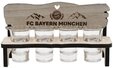 FC Bayern M&uuml;nchen Gl&auml;ser-Set FC Bayern M&uuml;nchen Schnapsbank 4erISet I...