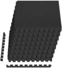 vidaXL Bodenmatte Fu&szlig;matten 24 stk. Schwarz 8,64 m&sup2; EVA-Schaum (24-St)