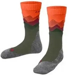 FALKE Wandersocken FALKE TK2 Trend Kids Trekking Kinder (1-Paar) gr&uuml;n 23-26