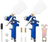 vidaXL Farbspr&uuml;hpistole HVLP Farbspritzpistolen Kits 125 ml Becher 0,8 mm...