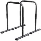 GORILLA SPORTS Klimmzugstange Push Up Stand Dip Barren Schwarz/Rot/Blau (2-tlg)