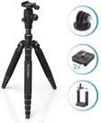 Pazzimo Dreibein-Stativ Alu Travel 146cm 3D 360&deg; Kopf Kamerastativ (auch als