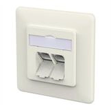 Metz Connect E-DAT C6A IDC Dose, 2 Port Netzwerk-Panel (best&uuml;ckt, 2 Ports, UP,