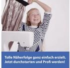 GLAESER home N&auml;hmaschine GLAESERhome N&auml;hmaschine mia350 himmelblau, Anf&auml;nger