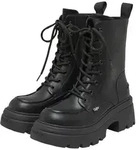 Buffalo Buffalo ZAVEN LACE UP MID - VEGAN NAPPA Stiefel schwarz 36 EU