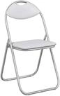 vidaXL Esszimmerstuhl Klappstuhl 8 stk. Kunstleder Wei&szlig; und Grau 48 x 43,5 x...