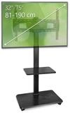 my wall TV-St&auml;nder HP129L, (bis 75 Zoll, Packung, 1-teilig, schwarz meliertes