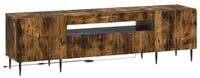 vidaXL TV-Schrank LED-TV-Schrank ZWOLLE Raucheiche Holzwerkstoff