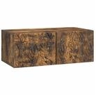 vidaXL TV-Schrank Wandmontierter TV-Schrank 59,5 x 31 cm Ger&auml;ucherte Eiche...