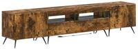 vidaXL TV-Schrank 5-teiliges LED TV Schrank Raucheiche Holzwerkstoff (3-St)