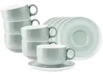Seltmann Weiden Cappuccinotasse Sento Home Milchkaffeetassen mit Untertassen,...