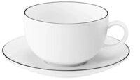Seltmann Weiden Becher Seltmann Weiden Lido Black Line Milchkaffeetasse 0,35 l +