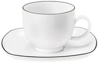 Seltmann Weiden Becher Seltmann Weiden Lido Black Line eckig Kaffeetasse 0,22 l...