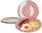 Ritzenhoff & Breker Speiseteller 4er Set Speiseteller Makina rot 26,5cm...