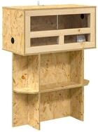 vidaXL Terrarium Terrarium Braun 60 x 30 x 80 cm OSB