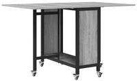 vidaXL Esstisch Faltbarer Esstisch mit Rollen 130 x 80 x 76,5 cm Stahl PB (1-St)