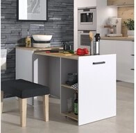 Vicco Esstisch Adam, Greige/Artisan-Eiche, 50.4 x 60 cm ausziehbar (1-St)
