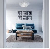Vicco Couchtisch, Anthrazit/Sandeiche, 100 x 60 cm (1-St), Kippbar
