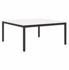 vidaXL Couchtisch Couchtisch Wei&szlig; 100 x 100 x 45 cm Massives Kiefernholz (1-St)
