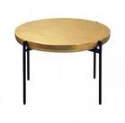 Wohnling Couchtisch WL7.654 Aluminium Gold 63cm Sofatisch Wohnzimmertisch