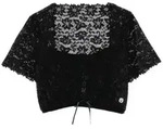 Spieth & Wensky Dirndlbluse Dirndlbluse - BAHAMAS - offwei&szlig;, schwarz schwarz 32