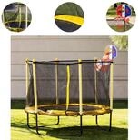 Chipolino Kindertrampolin Sporty, &Oslash; 140 cm, 140 cm, Basketballkorb, Leiter,