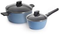 WOLL Topf-Set MADE IN GERMANY - Ecolour, Aluminiumguss (Set, 4-tlg), abnehmbarer