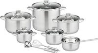 GSW Topf-Set Rigo, Edelstahl (Set, 13-tlg., Kochtopf 14/16/20/24 cm, 1