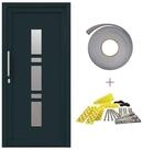 vidaXL Haust&uuml;r Vordert&uuml;r 98 x 200 cm PVC Anthrazit (1-St)