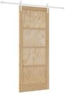 vidaXL Zimmert&uuml;r 86 x 211 cm Schiebet&uuml;r ORKDAL Nat&uuml;rlich und Wei&szlig; 86x211 cm...