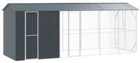 vidaXL Vogelk&auml;fig, Vogelk&auml;fig Anthrazit 645 x 208 x 247 cm Verzinkter Stahl